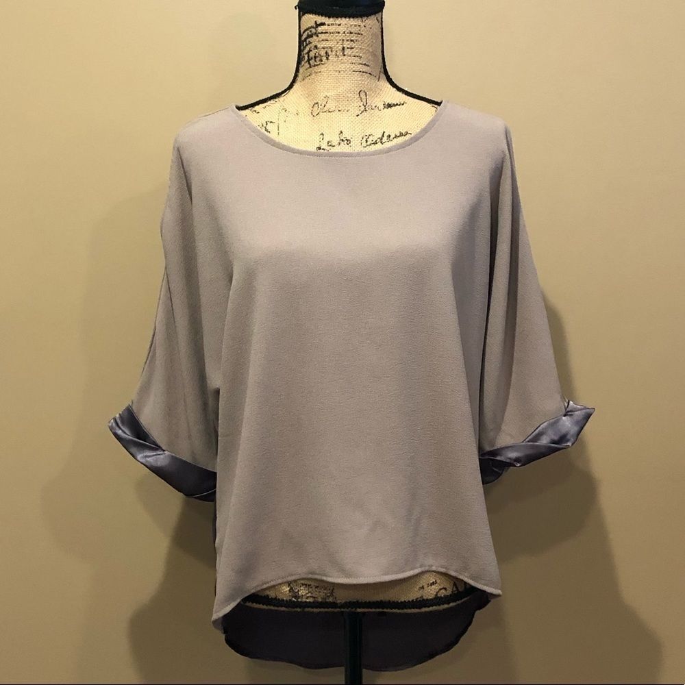 New Anthro Amadi Cold Shoulder Cut Out Blouse